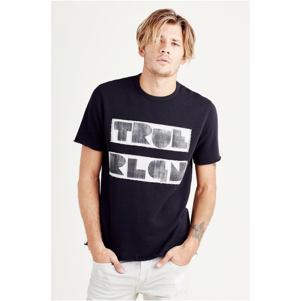 True Religion Men's TRLA Short Sleeve Sweatshirt